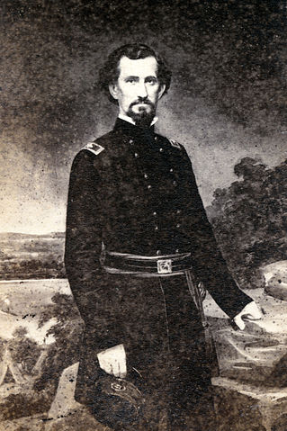 Portrait of Felix Zollicoffer, standing in uniform